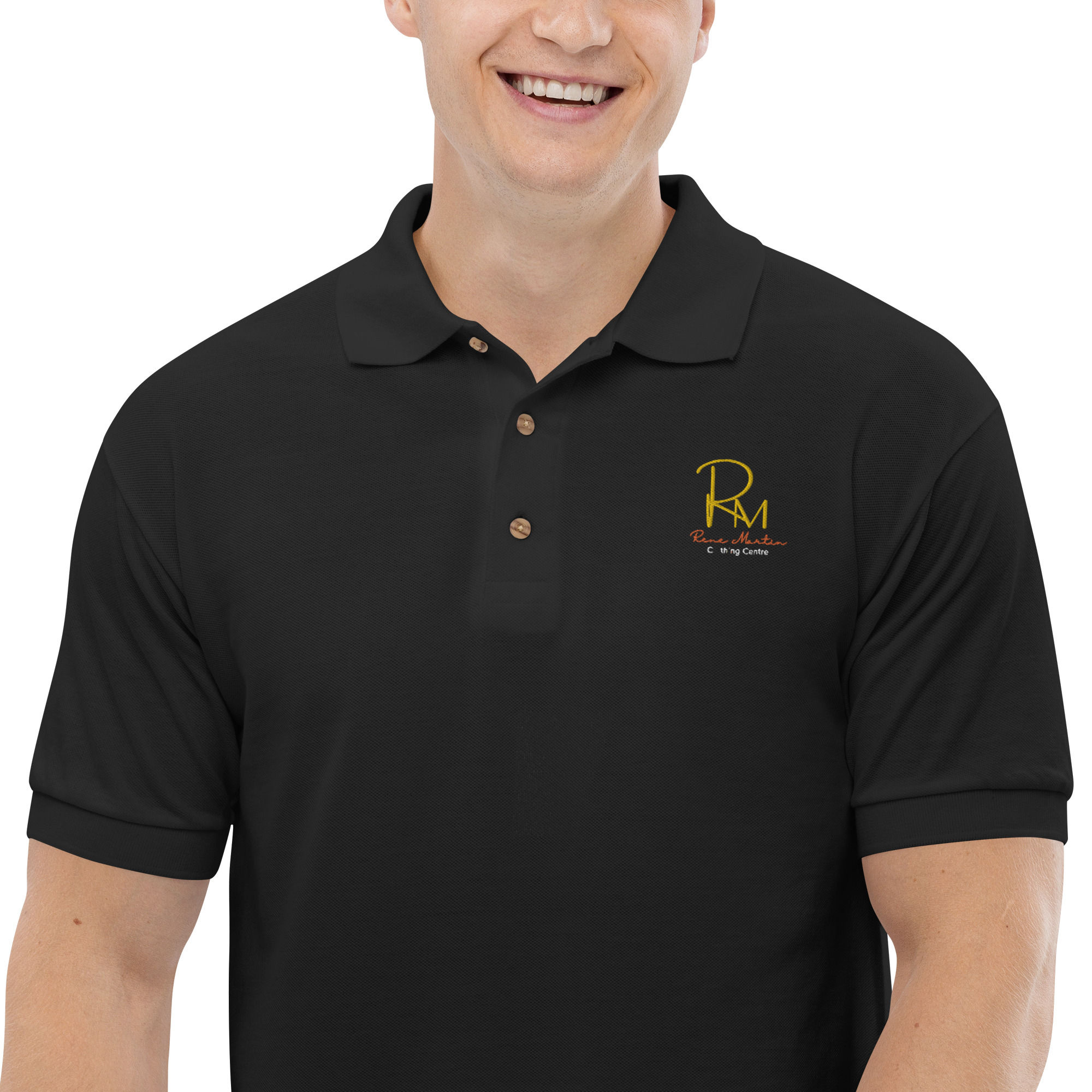 RM brand logo - Embroidered Polo Shirt