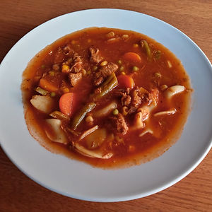 HOMEMADE BEEF VEGETABLE SOUP