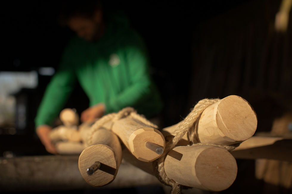 Packing Canvas Awning poles