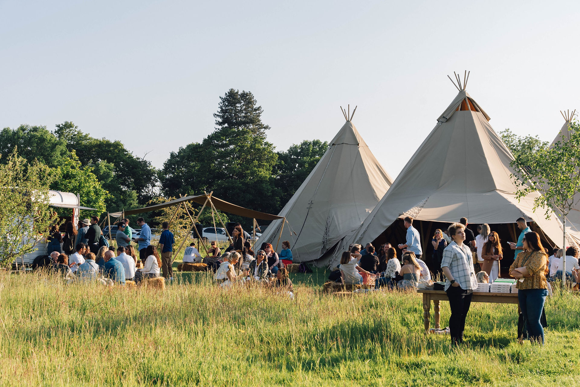 Festival glamping with Canvas Awning