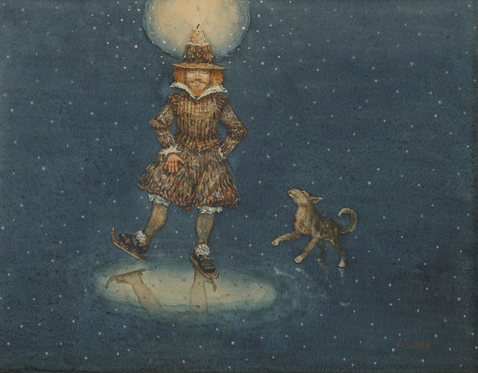 Konstantin Kalynovych – Lonely Christmas Night_Watercolour