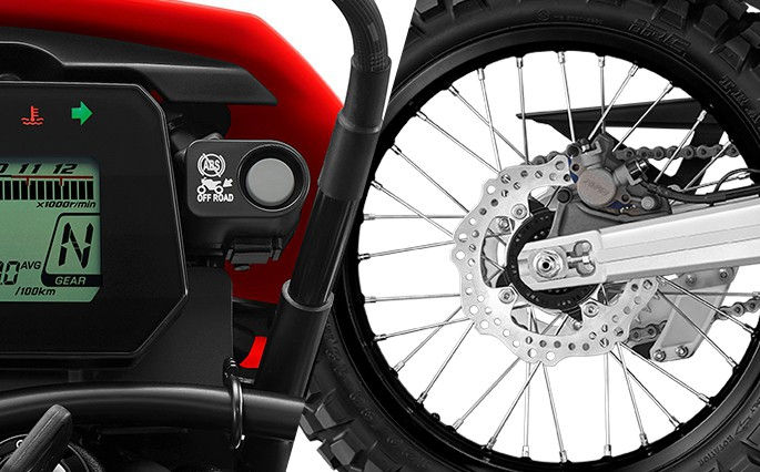 New 2 Channels ABS with Rear On/Off Selection