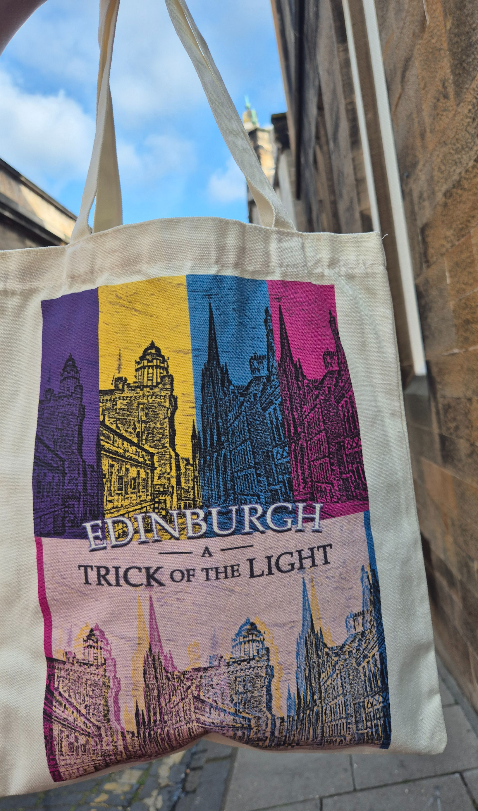 Tote Bag-Edinburgh A Trick of the Light