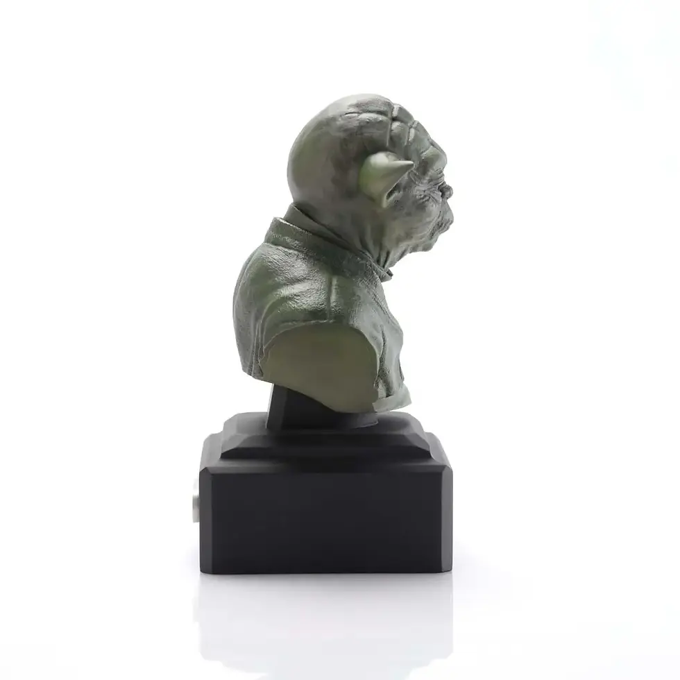 Thumbnail: Star Wars Green Yoda Bust Pewter Replica. Limited Edition
