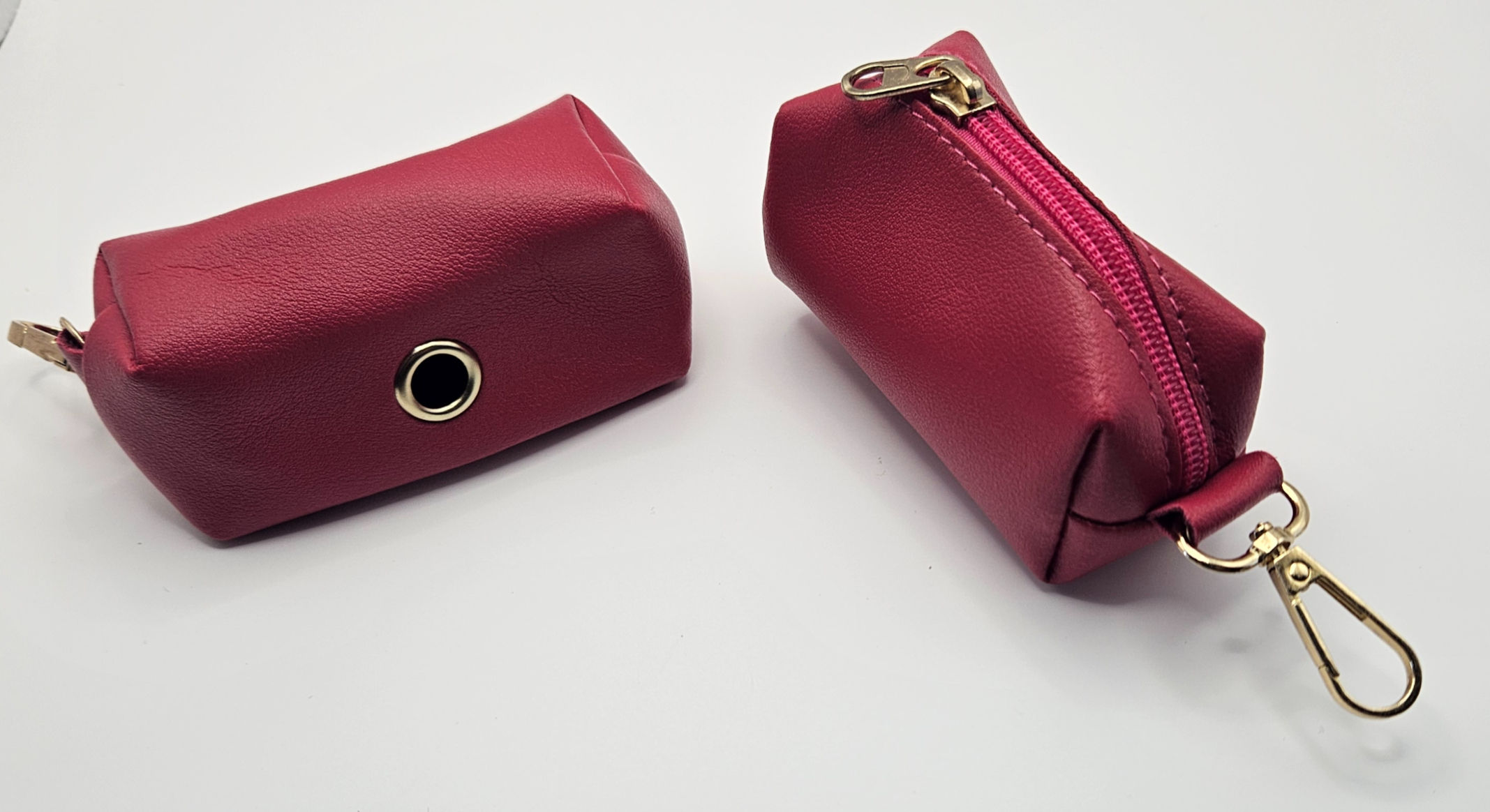 Berry Red Dog Poo Bag Holder