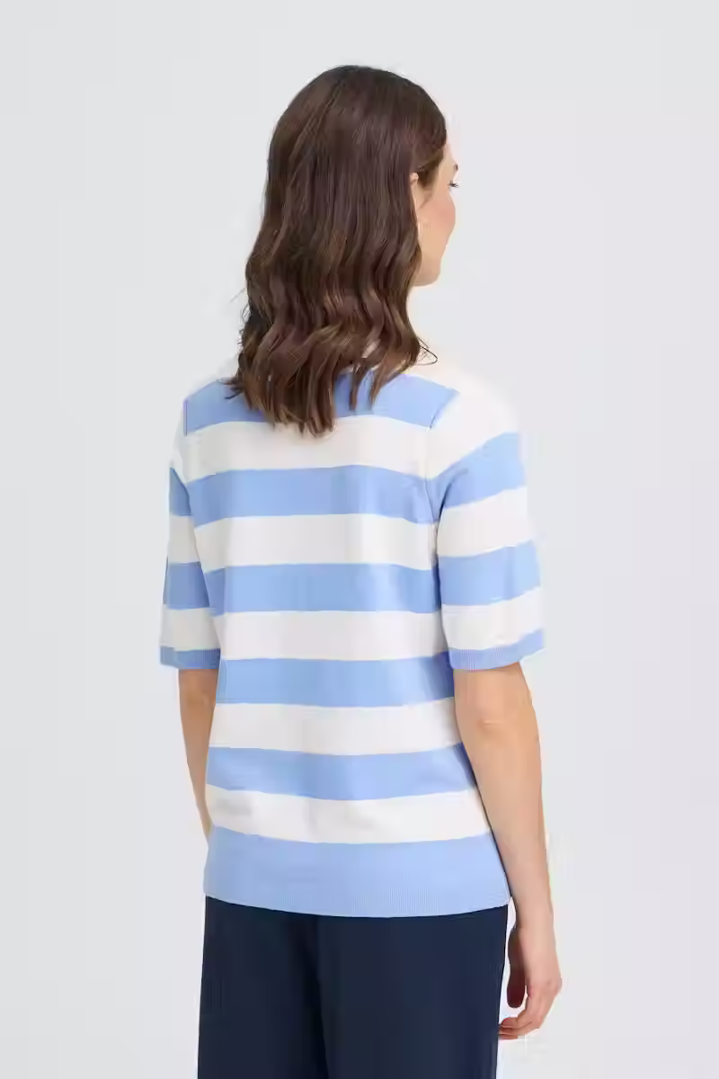 Thumbnail: Fransa Sky Blue Pullover