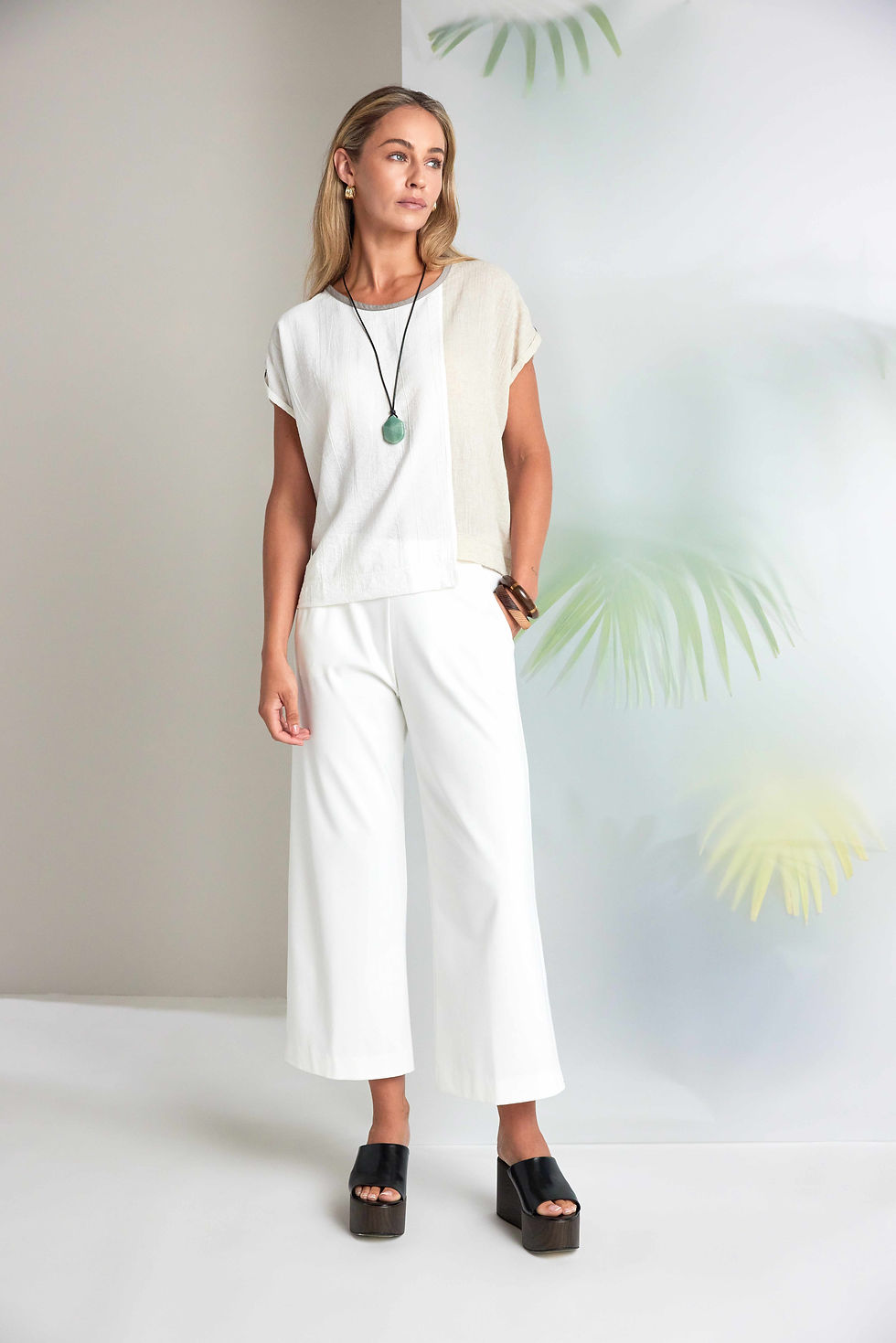 Thumbnail: Naya Cream Contrast Top