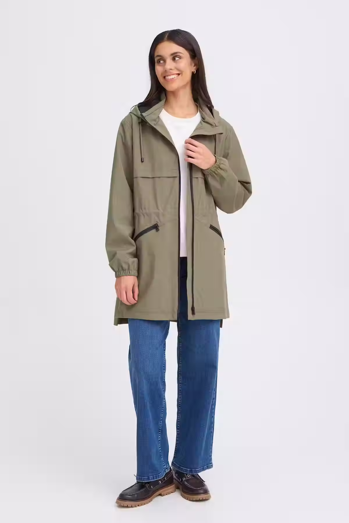Fransa Khaki Waterproof Jacket