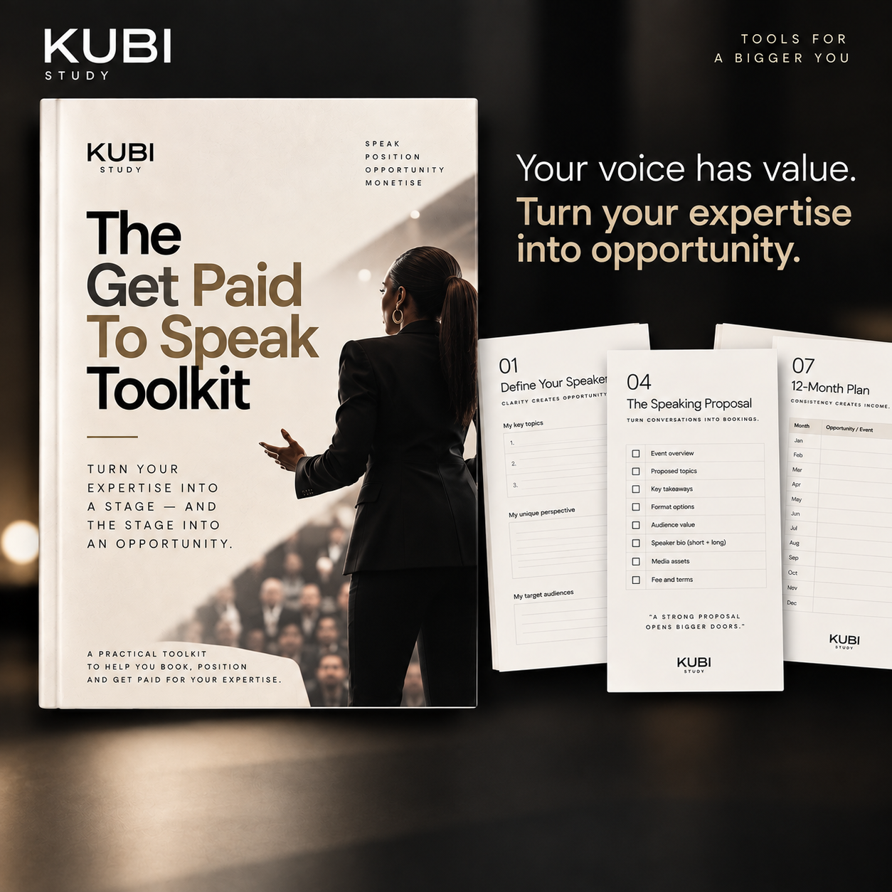 COMING SOON - The Get Paid To Speak Toolkit & Planner
