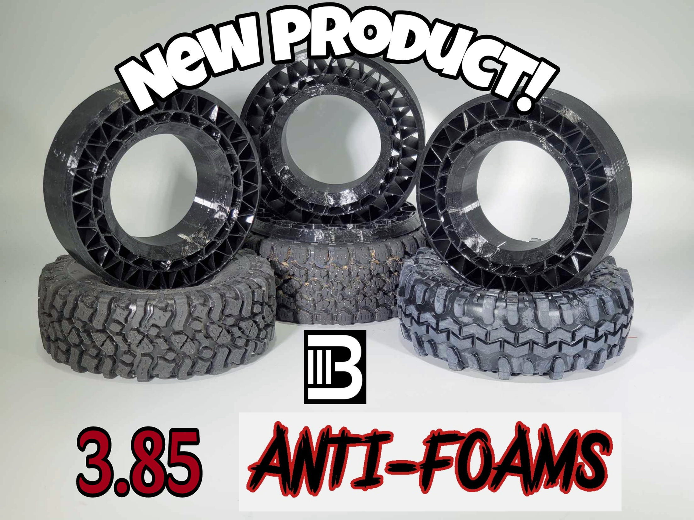 3.85 dual-stage Anti-foams.  1.55" rim size. (Sold in pairs.)
