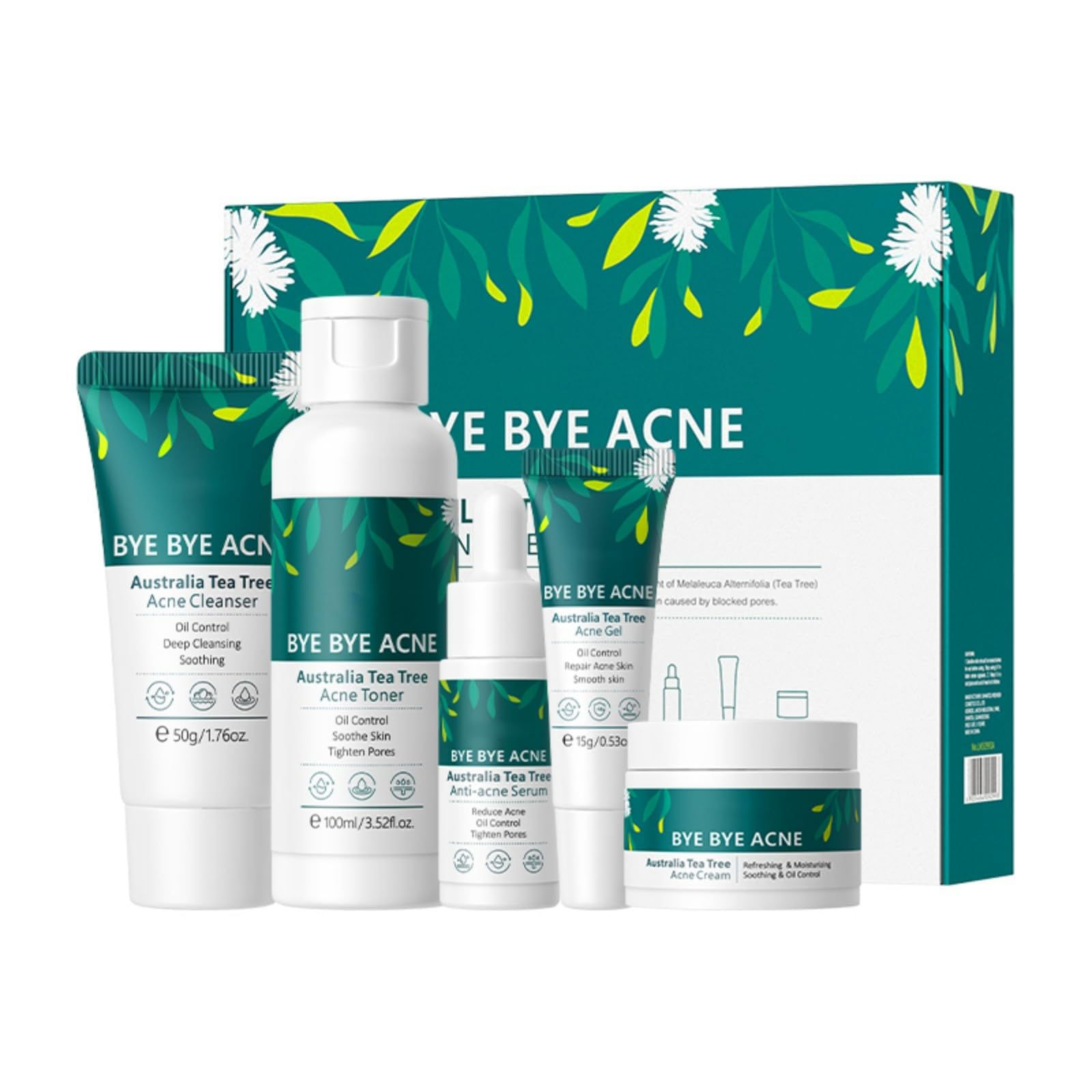 Skin Care SetAcne Treatment for Face Skin Care Sets & KitsTea Tree Essential Oil
