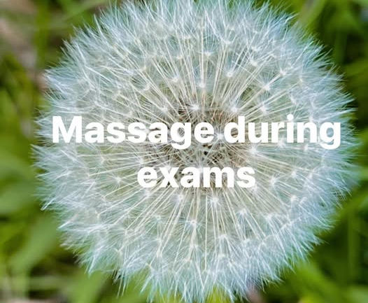 Teenage massage - in particular around aiding during exams