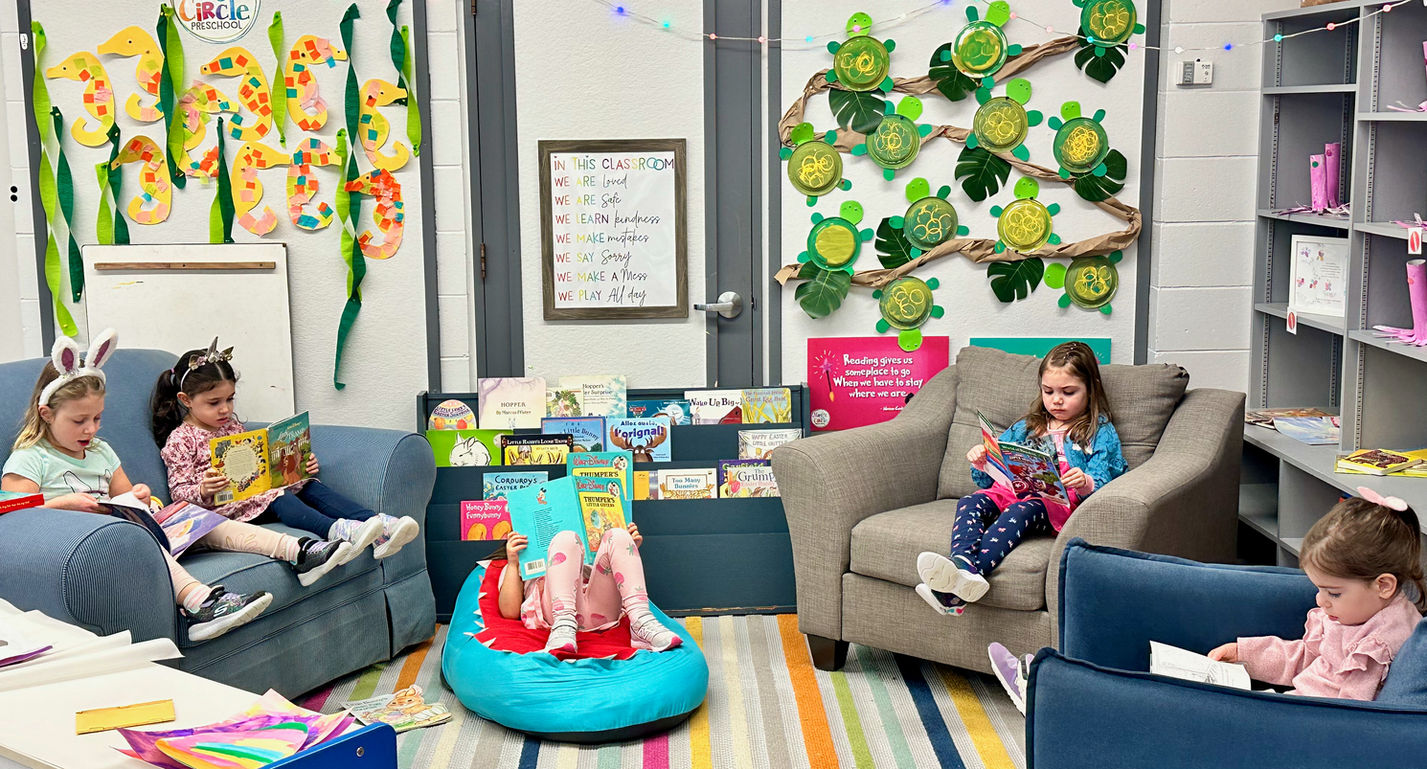 Reading nook at Magic Circle
