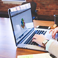 Graphic Designer Working