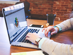 Graphic Designer Working