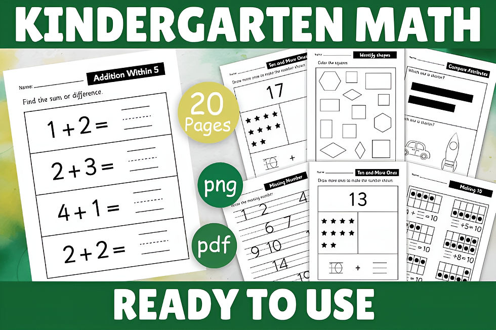 Math Worksheets for Kids