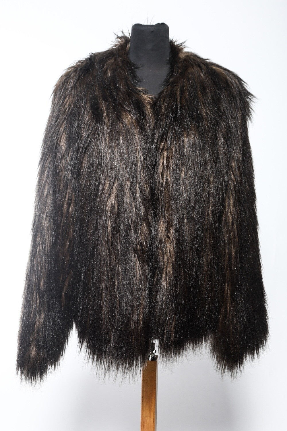 Dark Brown Faux Fur Short Coat