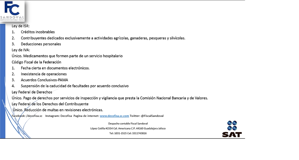 La Prodecon Propone Algunos Cambios Para La Miscelanea Fiscal 2021 Earlier in 2020, prodecon® were given the opportunity to carry out the chemical decontamination works at a south american refinery. despacho contable fiscal sandoval