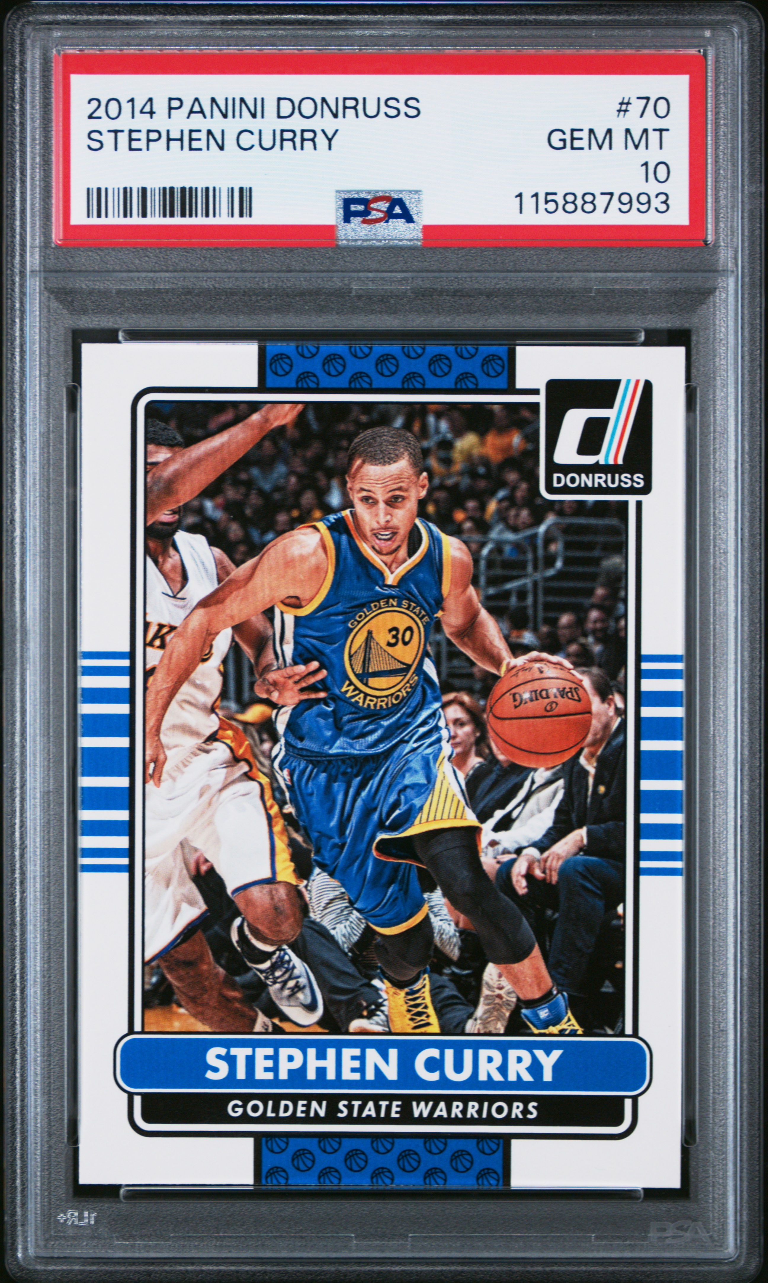2014 PANINI DONRUSS #70 STEPHEN CURRY PSA 10