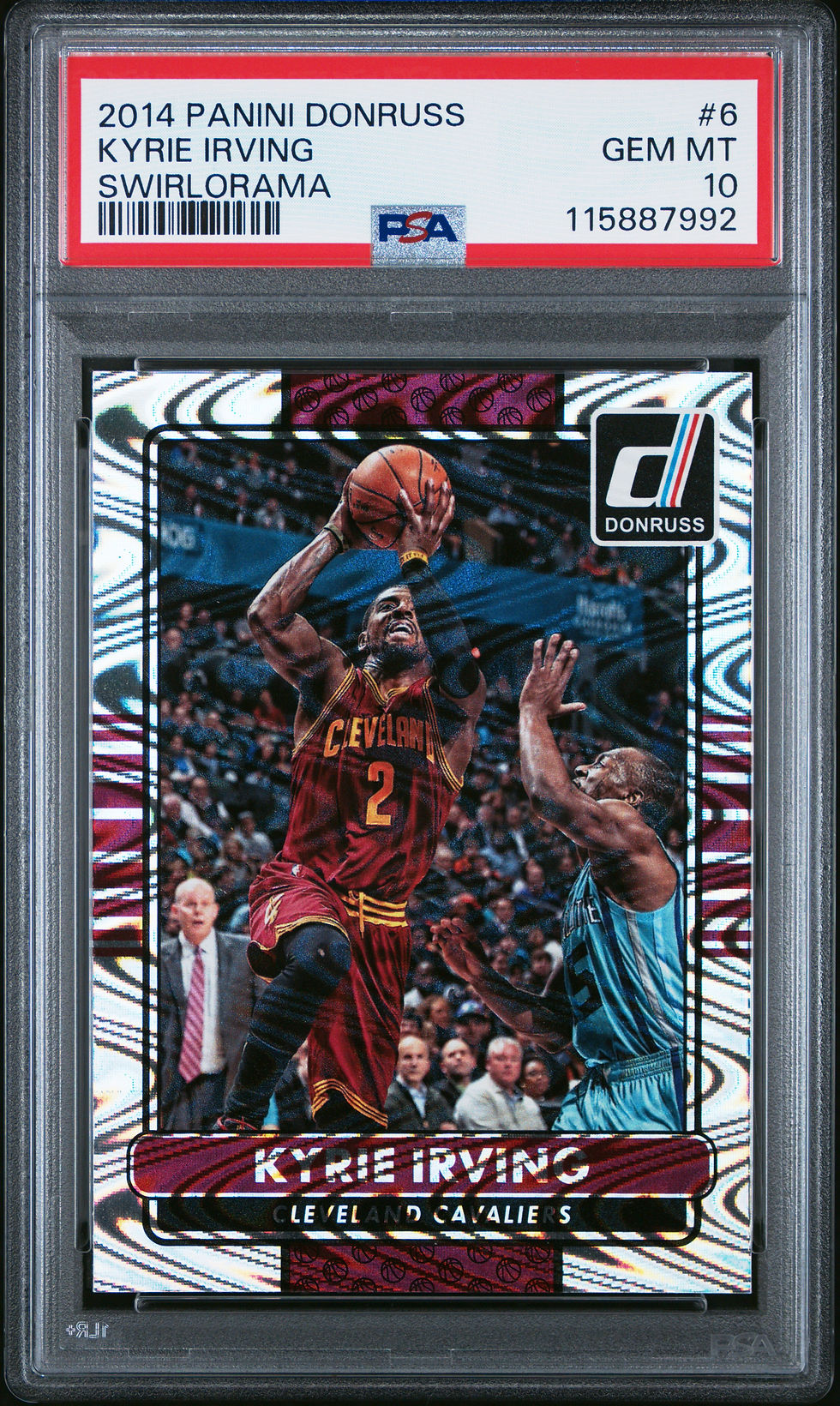 2014 PANINI DONRUSS #6 KYRIE IRVING SWIRLORAMA PSA 10 POP 4