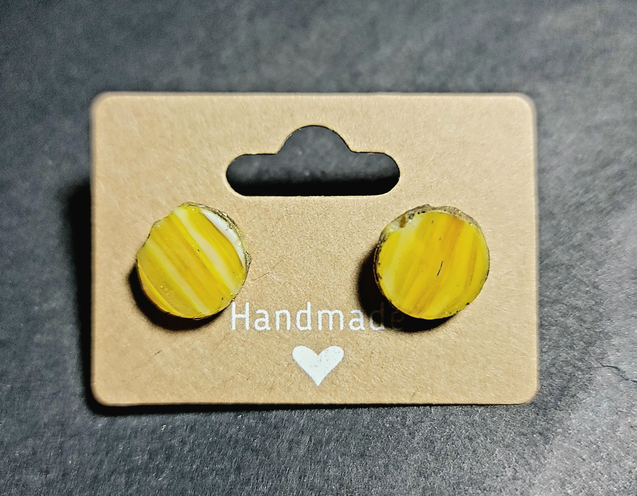 Yellow Stone Earrings 