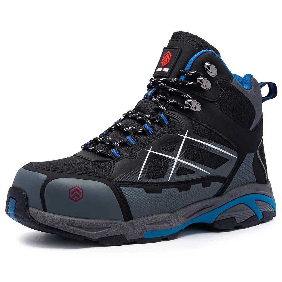 Thumbnail: LARNMERN Men’s Steel Toe Safety Boots – Non-Slip Work Shoes