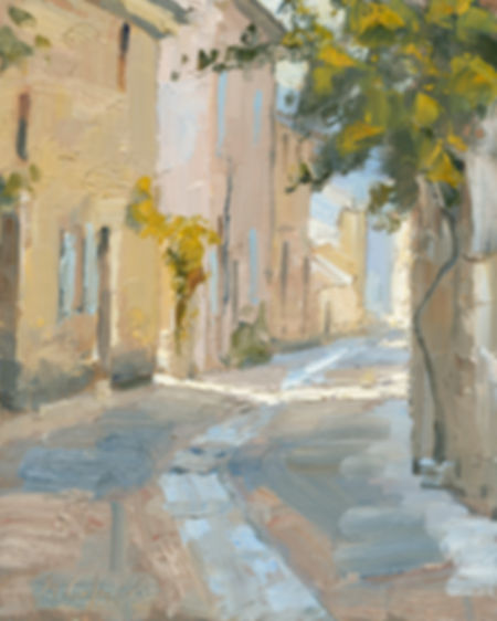 French Street Scene Study (Print)