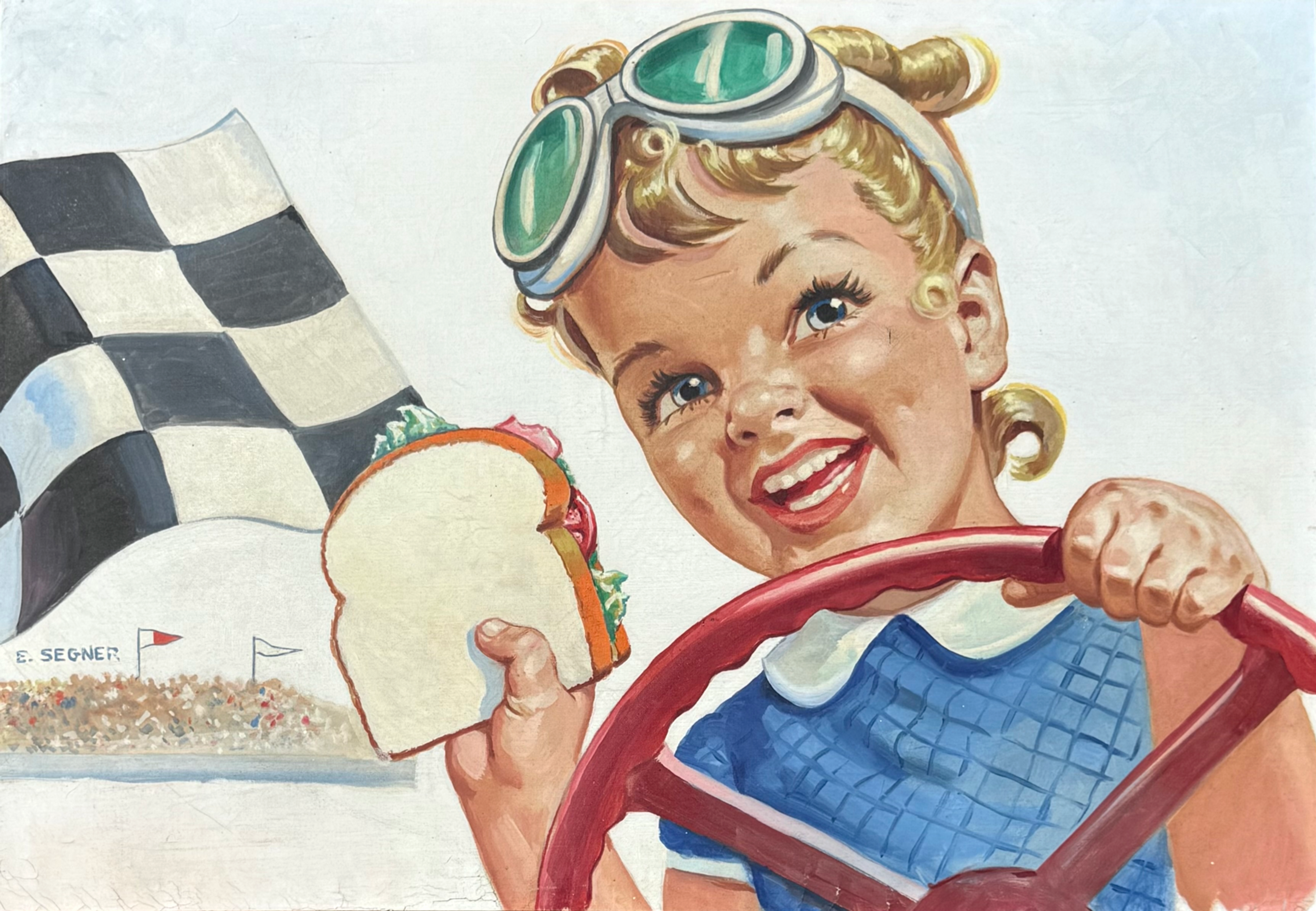 Little Miss Sunbeam for the Win by Ellen Segner, circa Mid 20th Century