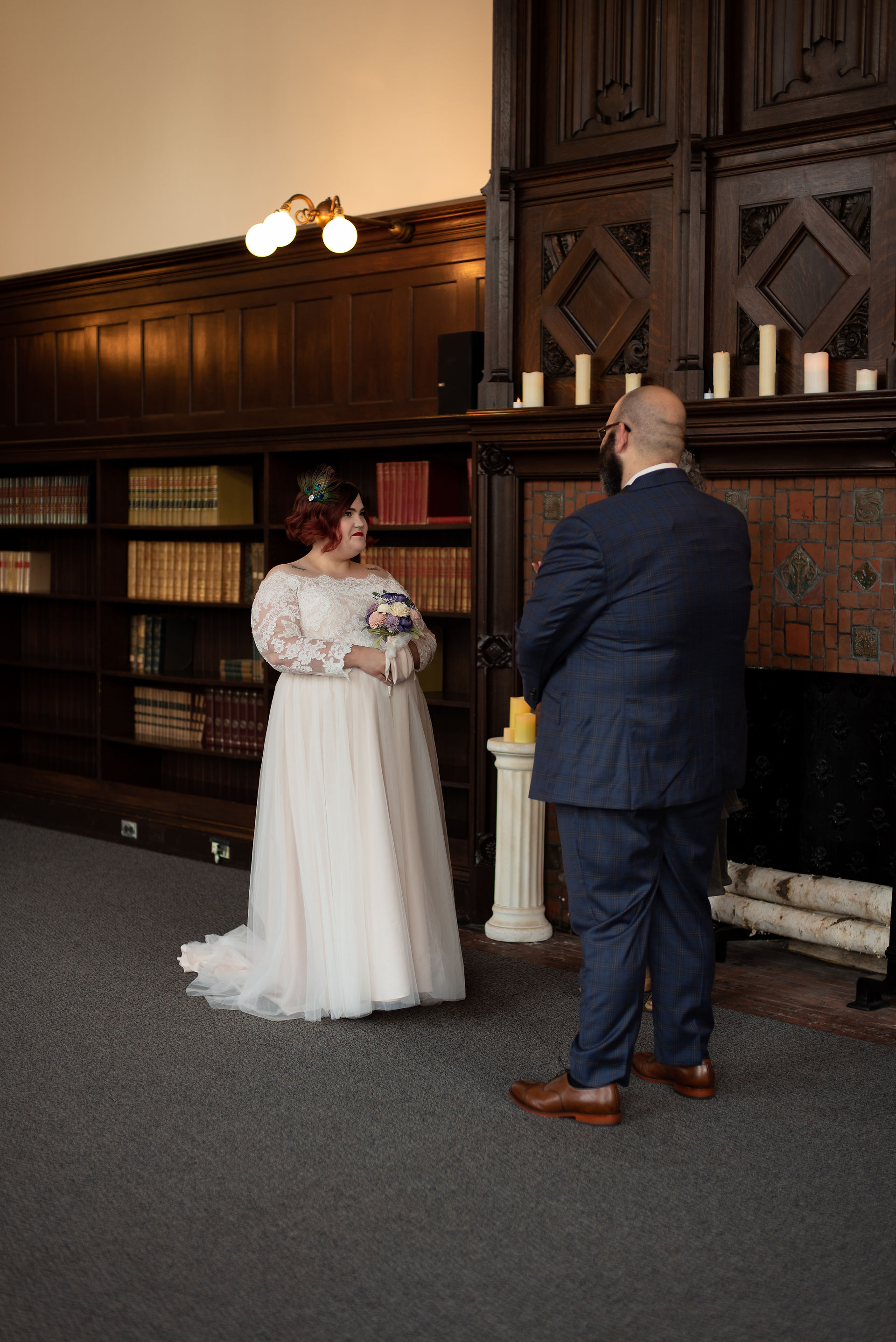 vintage, moody elopement