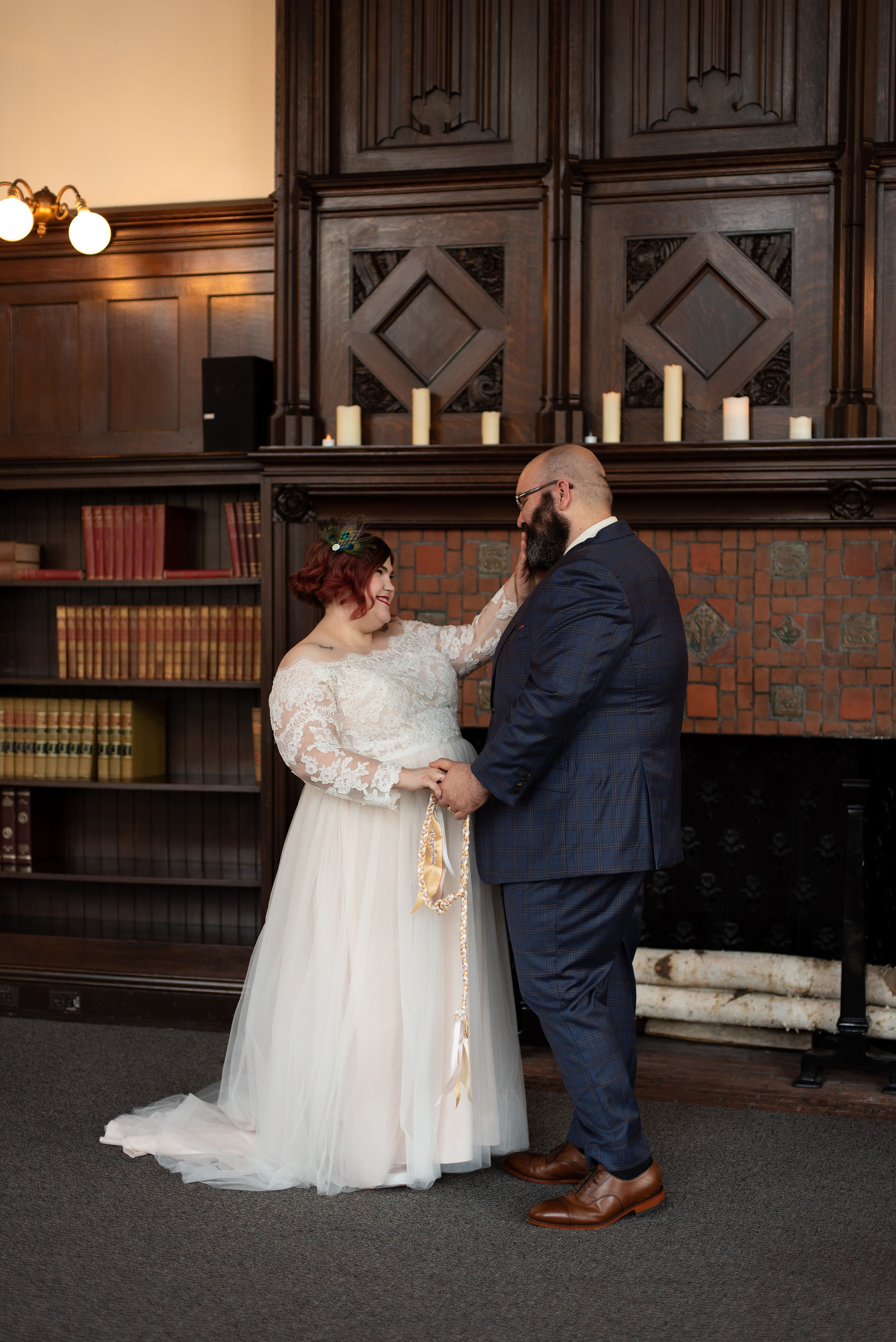 vintage, moody elopement