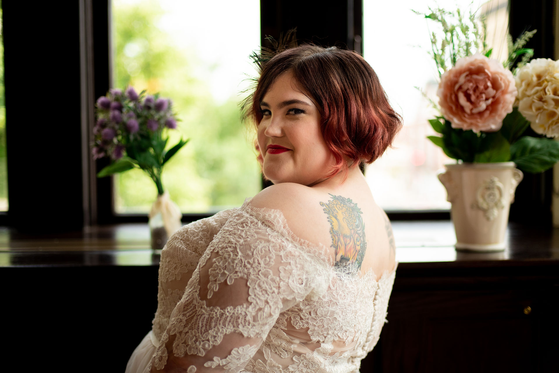 vintage, moody elopement