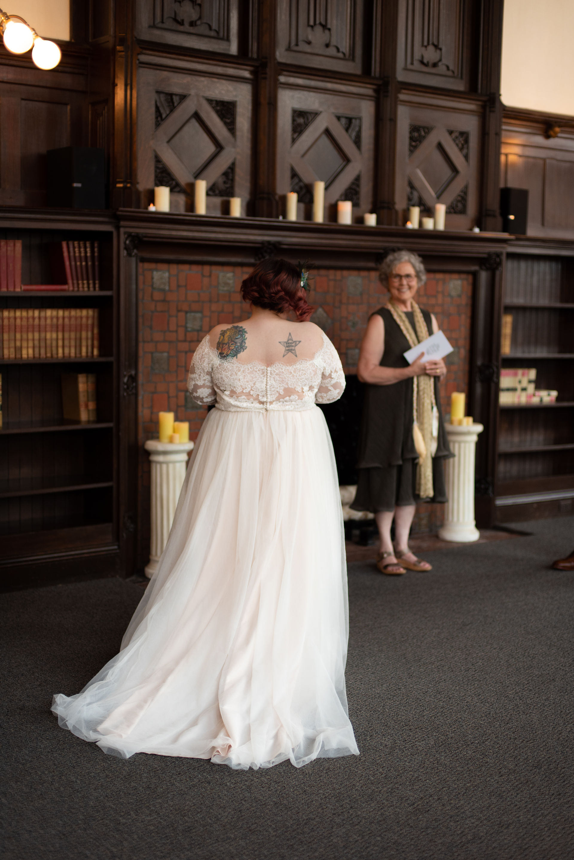 vintage, moody elopement