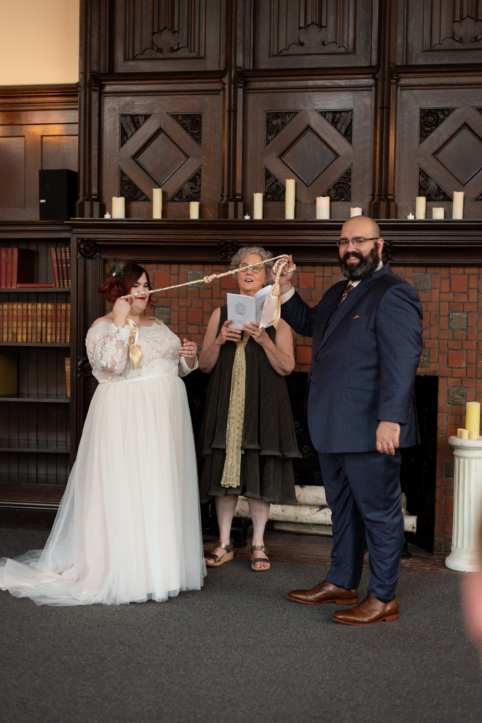 vintage, moody elopement