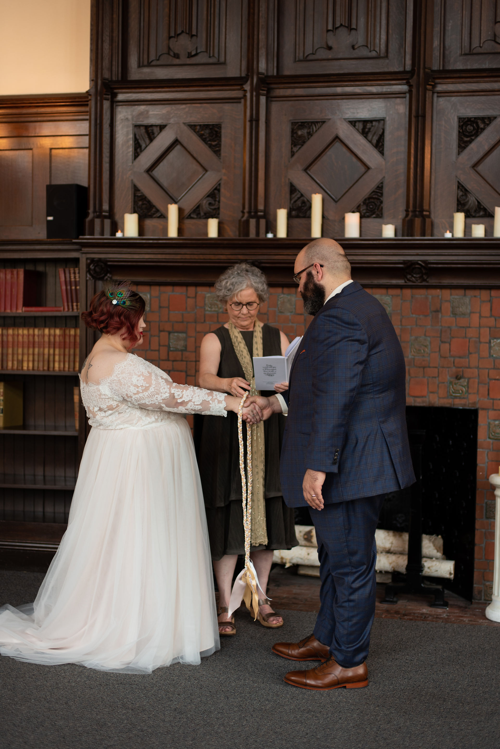 vintage, moody elopement