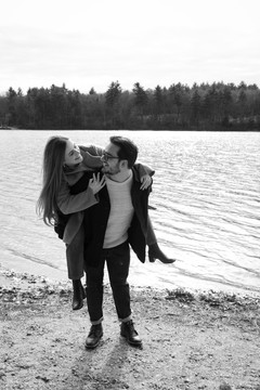 Walden Pond Engagement Session