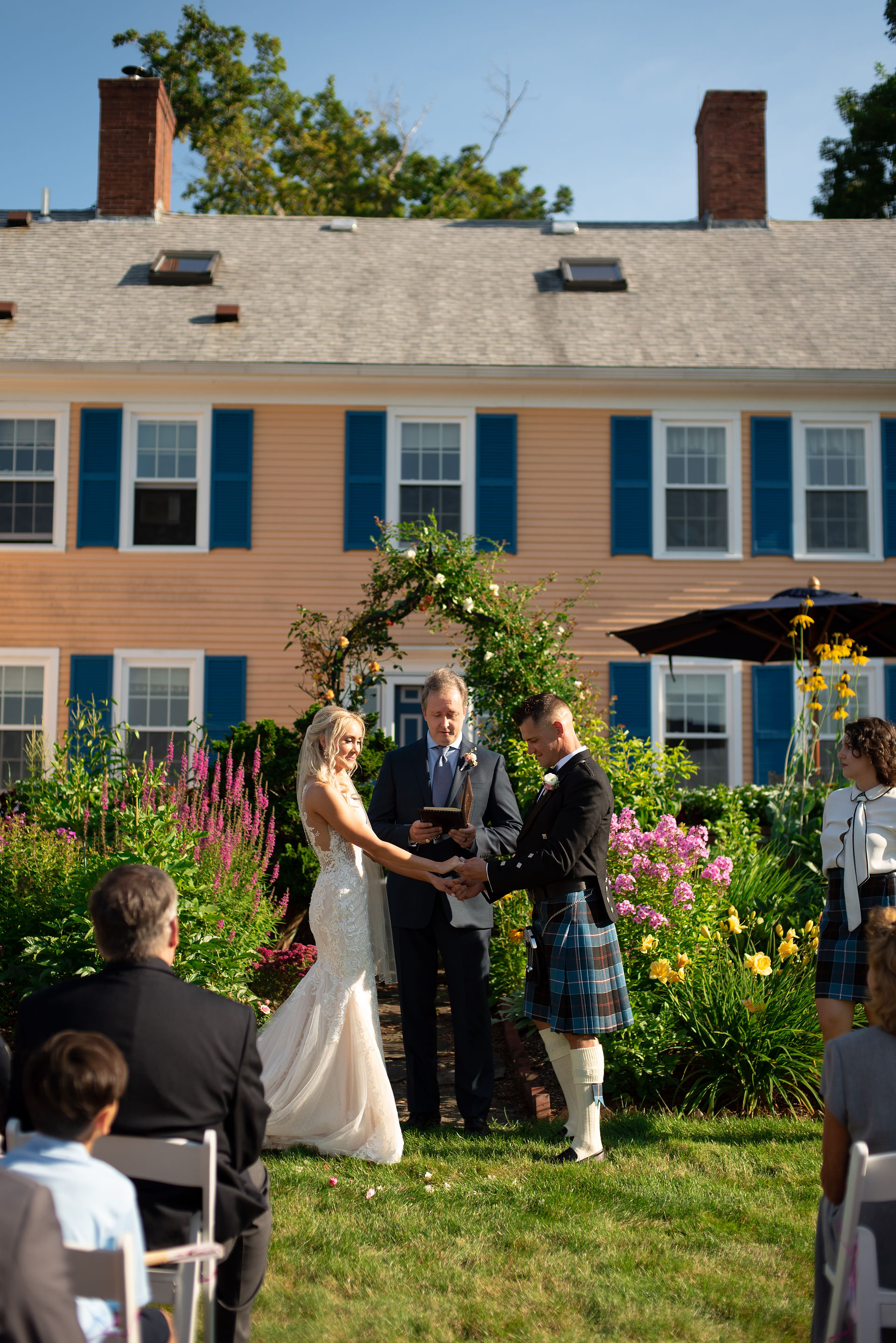 Elegant Backyard Wedding Packed with Personality in Kensington, New Hampshire