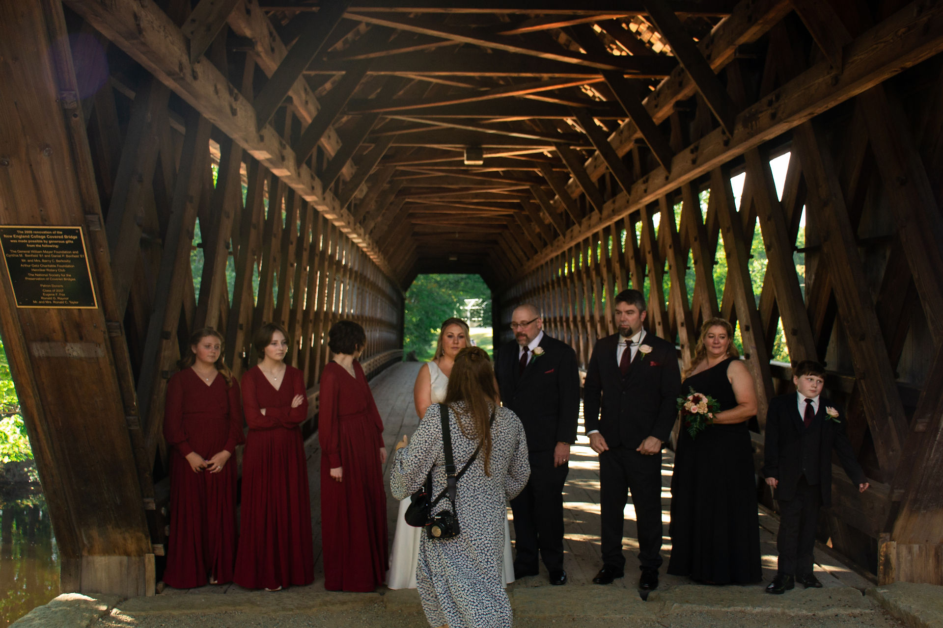 An intimate backyard wedding in Hillsboro, New Hampshire