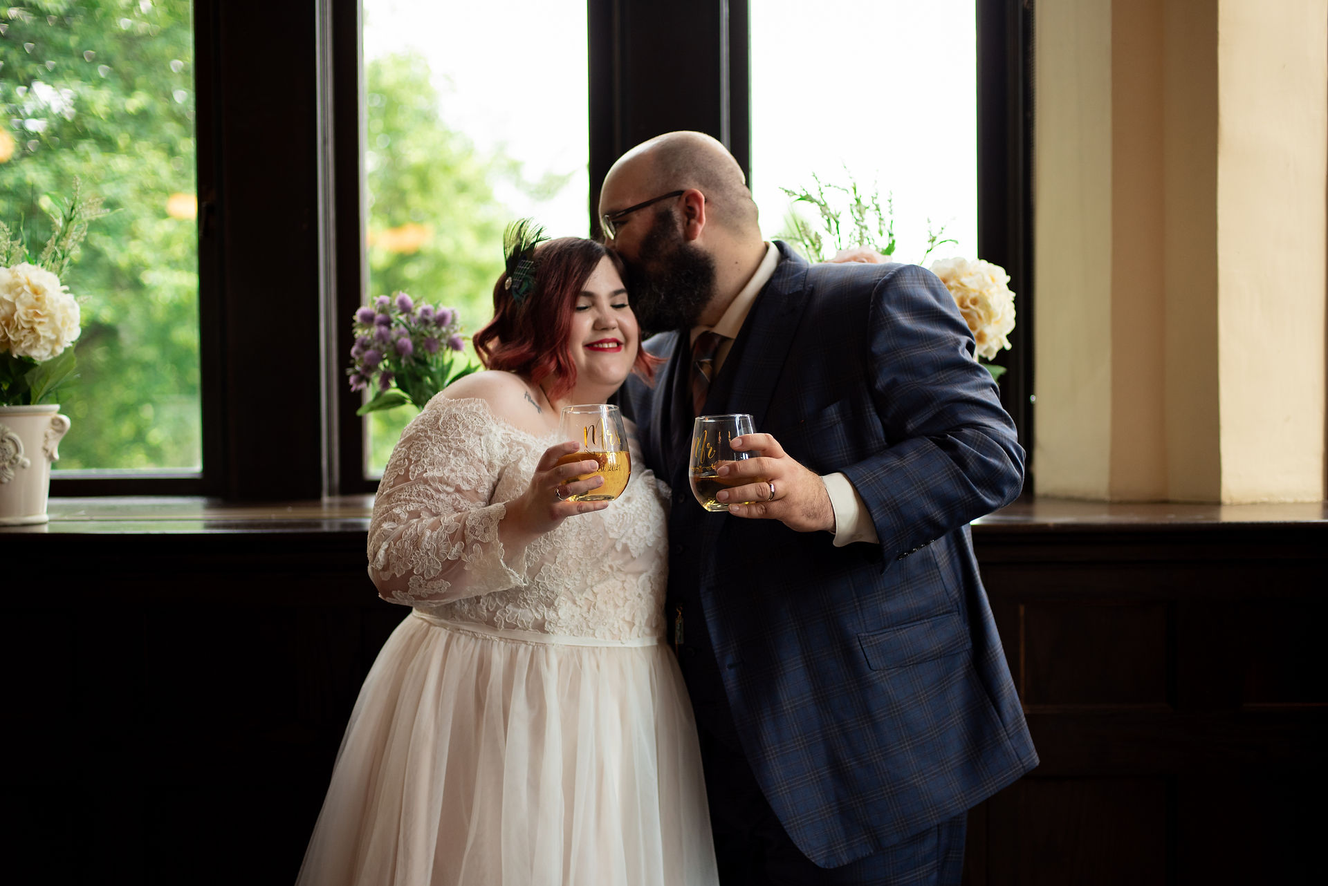 vintage, moody elopement