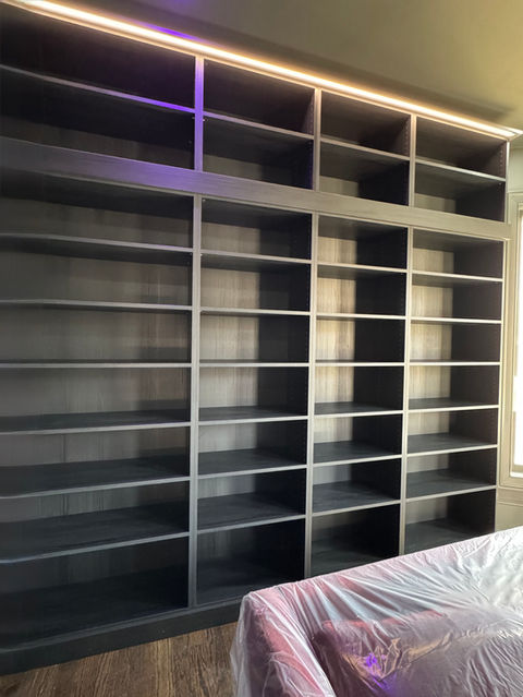 Black Library Design by Optimization Dolls in Charlotte, NC