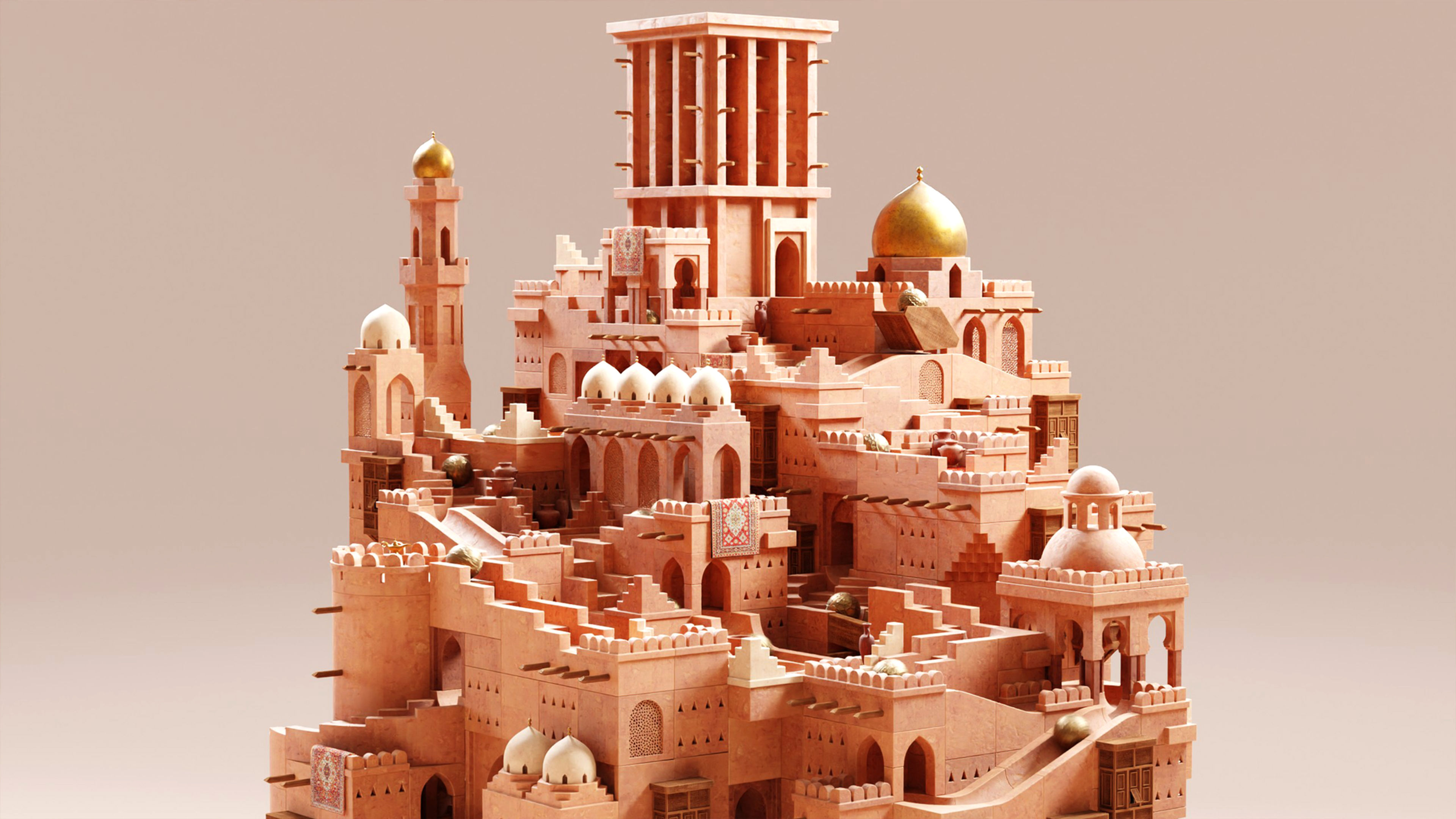 Arabic City Marble Machine