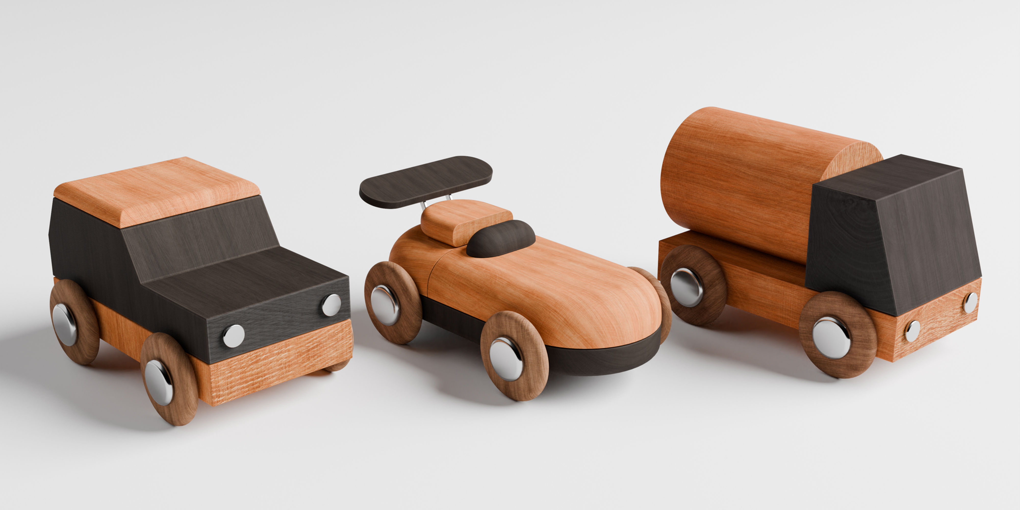 Wooden Toy Car Collection 2