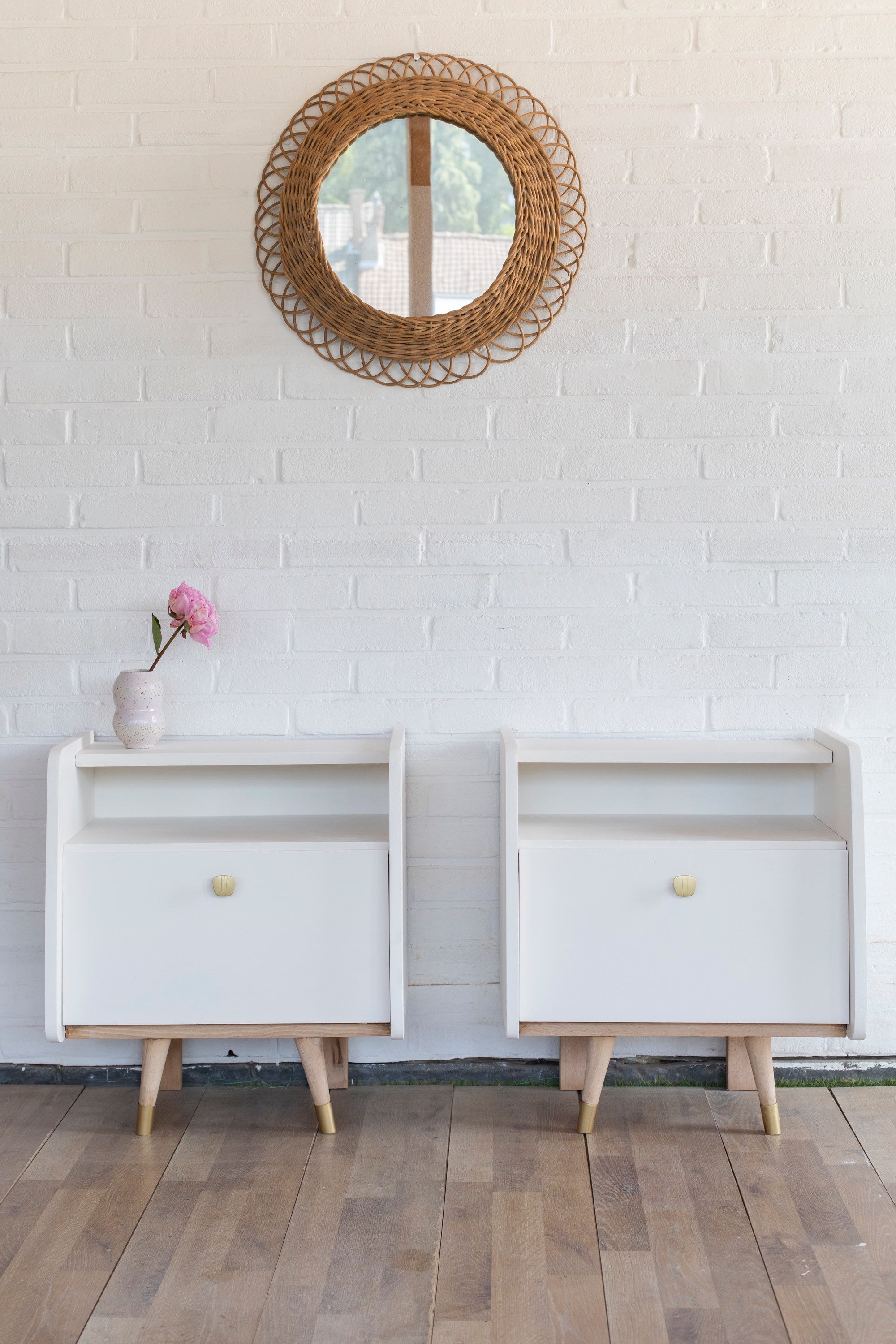 Paire de tables de nuit « Charles&Diana »