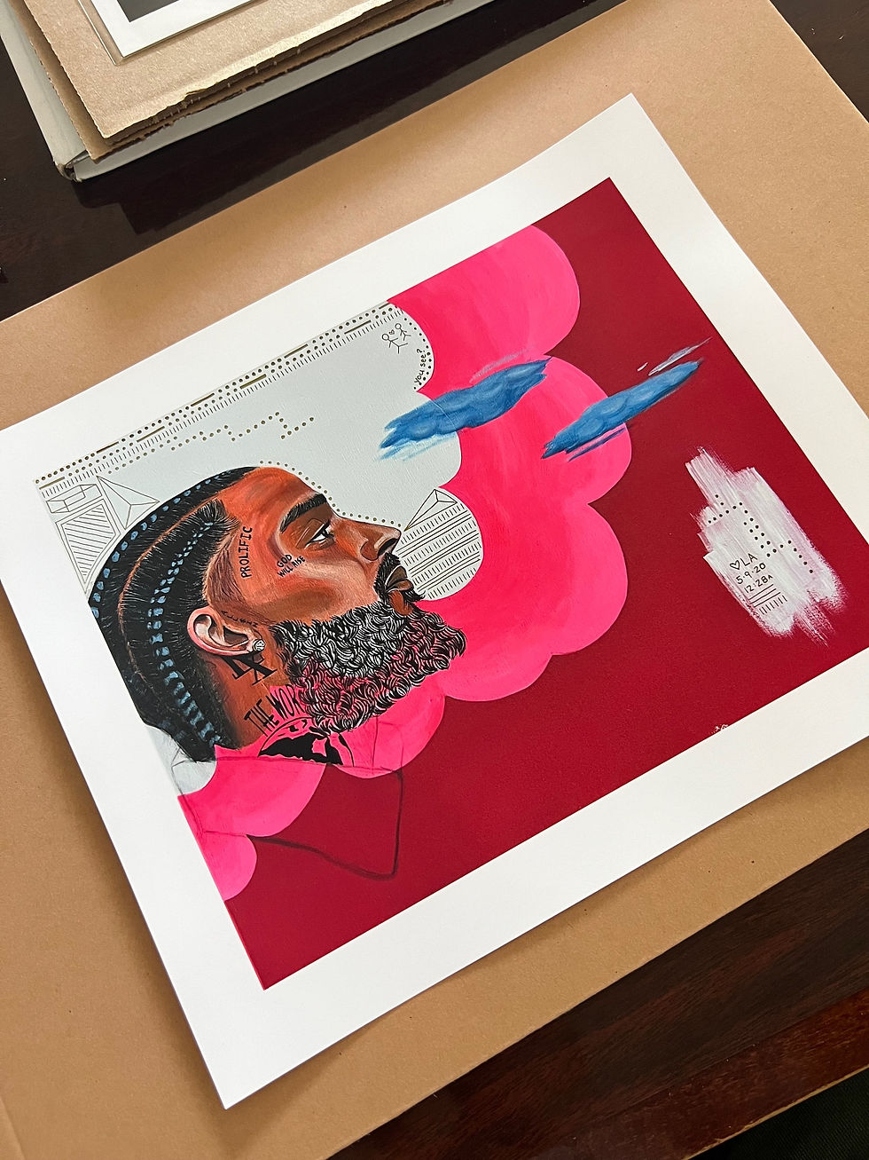 Thumbnail: Nipsey in the Clouds- Limited Edition Giclee Print
