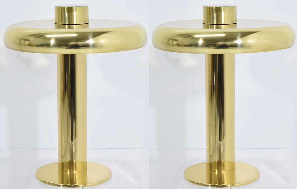 Laurel Lamp Co. Polished Brass Lamps