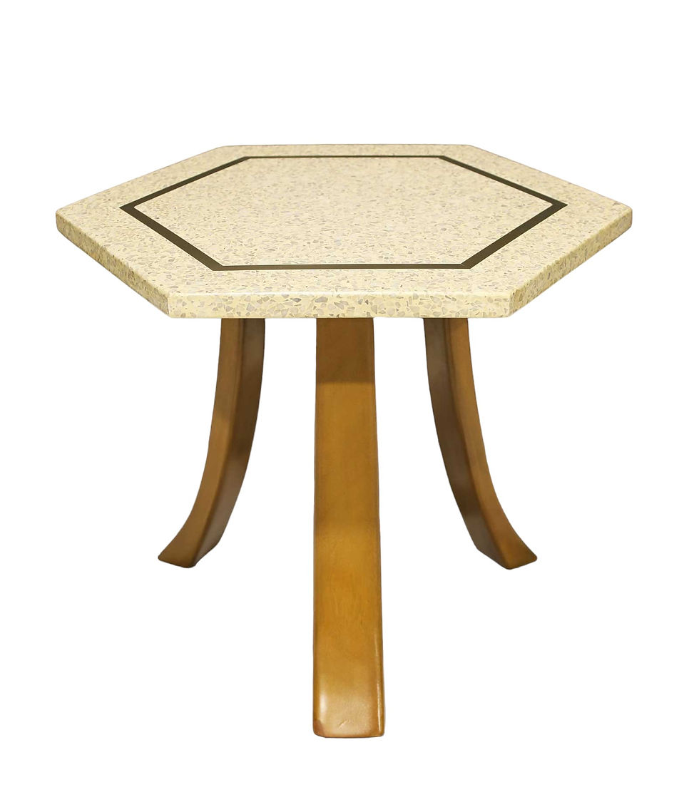 Harvey Probber Hexagonal Terrazzo Side Table circa20c modern lead