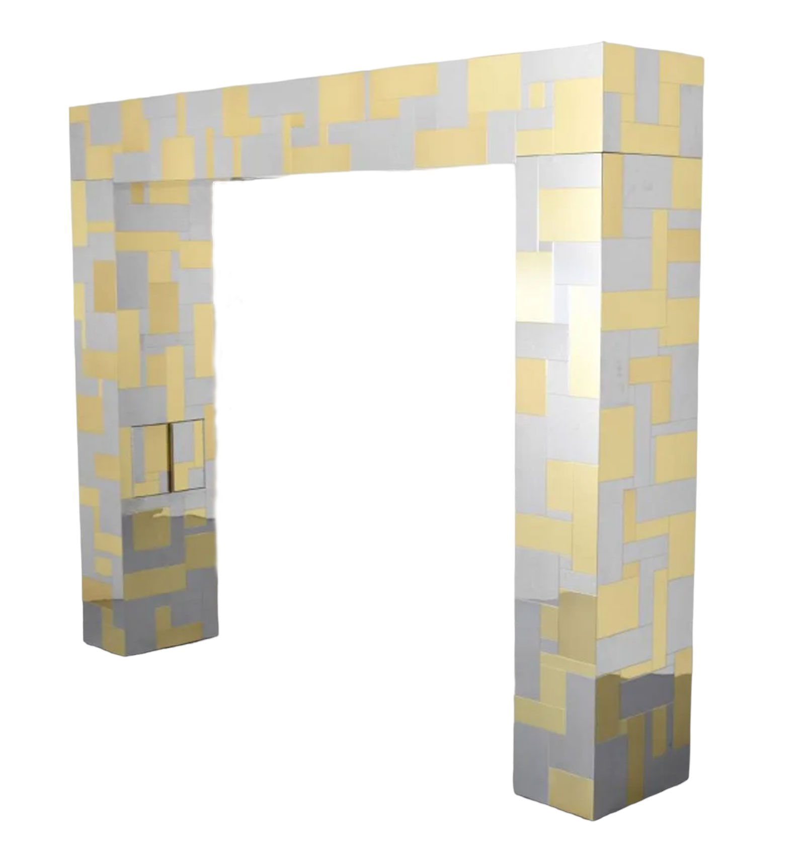 Paul Evans Cityscape Canopy King Headboard circa20c lead