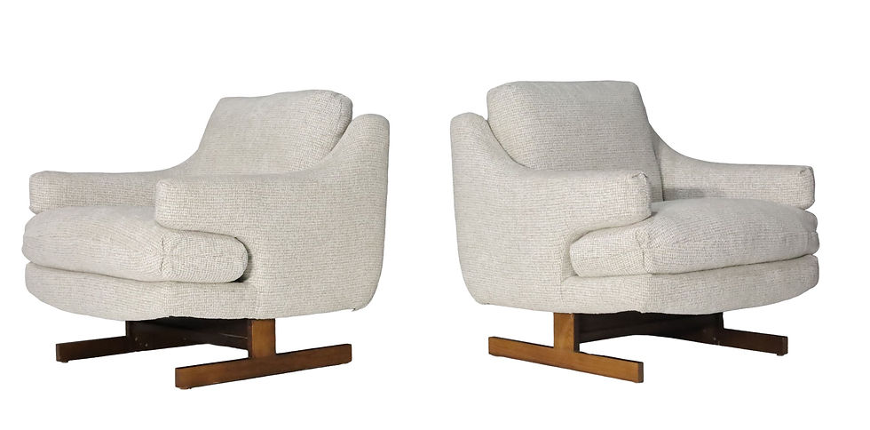 Milo Baughman Style Lounge Chairs  circa20c lead