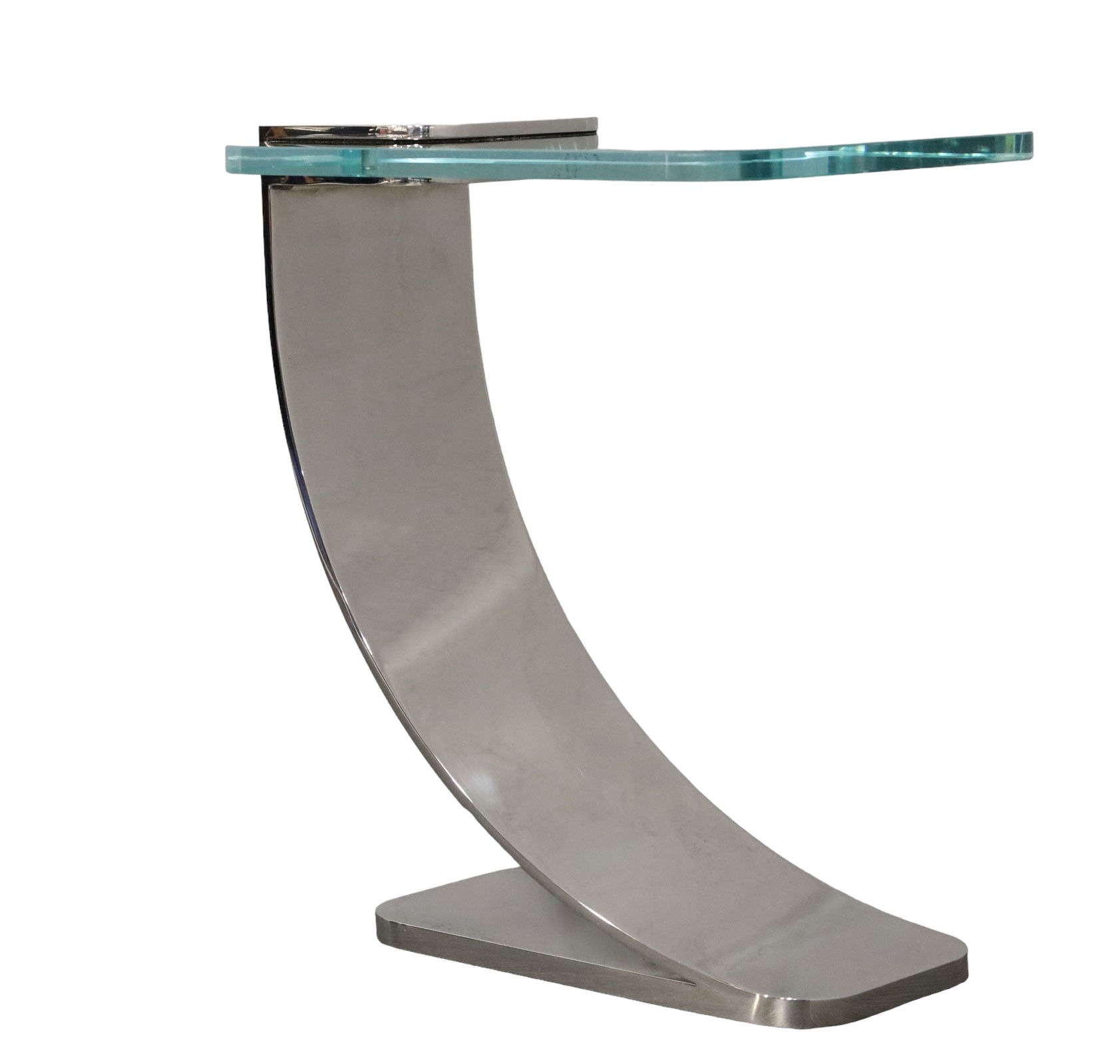 Pace Style Cantilevered Side Table circa20c modern side front