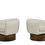 Thumbnail: Milo Baughman Swivel Lounge Chairs on Rosewood Base with Holly Hunt Teddy circa20c mid century modern