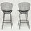 Thumbnail: Harry Bertoia Bar Stools circa20c mid century modern black wire